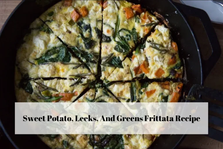 Sweet Potato, Leeks, And Greens Frittata Recipe